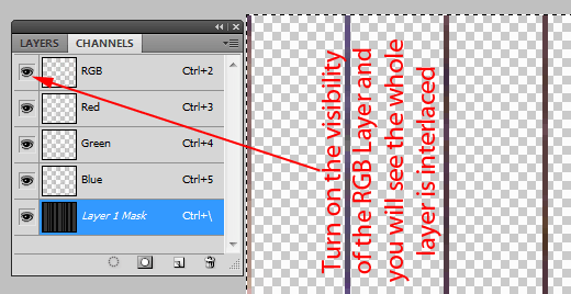 interlaced layer